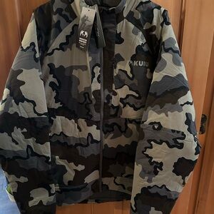 KUIU Kenai Camo Jacket - Black and Gray NWT